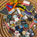 Lego over 13 oz printed tiles, stickers, & more