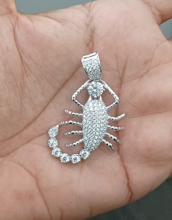 925 sterling silver Scorpio pendant