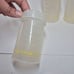 VTG Playtex Baby Bottle Yellow Design Drop Ins 4 Ounce Flat Cap Lot Of 3