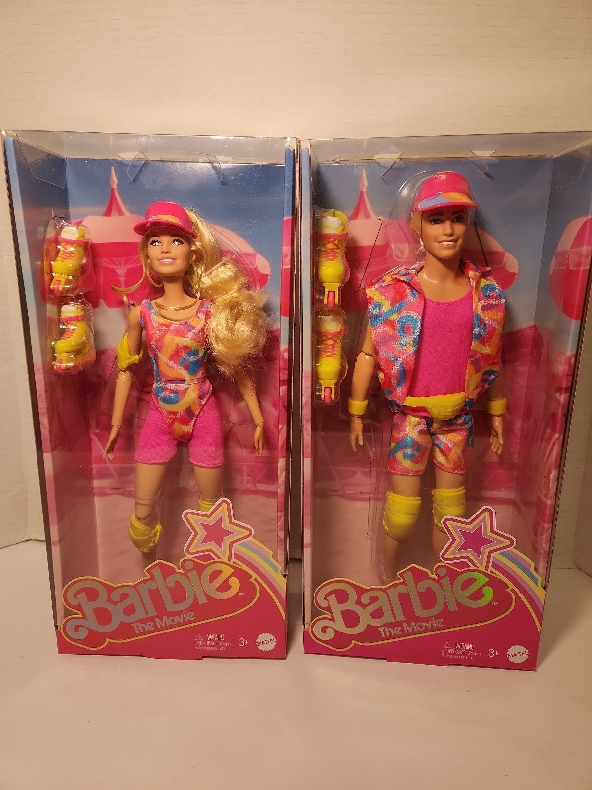 New Barbie the movie collectible doll inline skating outfit Barbie & Ken Set