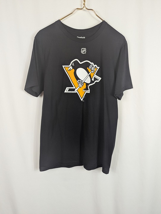 Reebok Bryan Rust #17 Pittsburgh Penguins AUTOGRAPHED Hockey Jersey T-Shirt Sz M