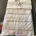 5 Vintage Husk & Damask Tea Towels