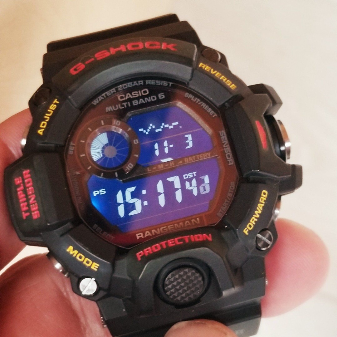 ⌚Rare Custom G-Shock GW9400 Rangeman triple sensor barometer temp compass