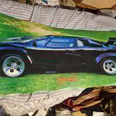 Vintage 1986 Lamborghini poster 6 feet long