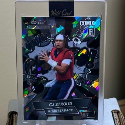 CJ STROUD 2023 Wild Card Alumination Comix Rookie /7