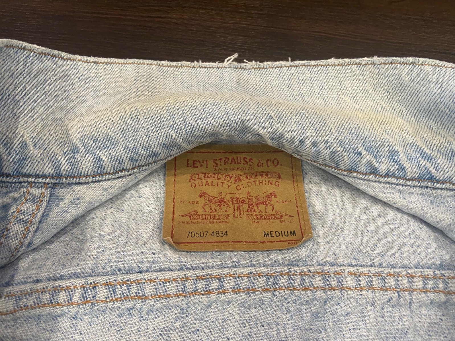 Levi’s Men’s Jacket Light Wash Medium