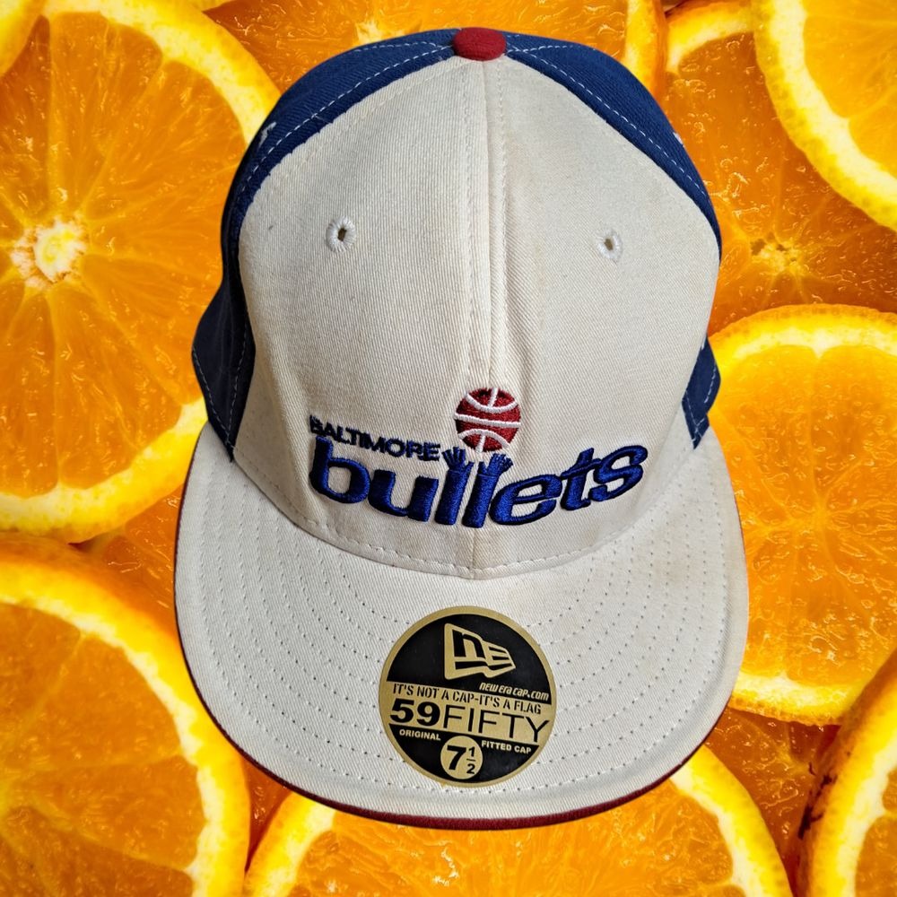 New Era Baltimore Bullets NBA Hardwood Classics Fitted Hat 7 1/2