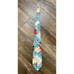 Vintage Buster Brown & Tige Men’s Aqua Blue Red Cartoon Strip Tie Rare