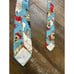 Vintage Buster Brown & Tige Men’s Aqua Blue Red Cartoon Strip Tie Rare