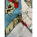 Vintage Buster Brown & Tige Men’s Aqua Blue Red Cartoon Strip Tie Rare