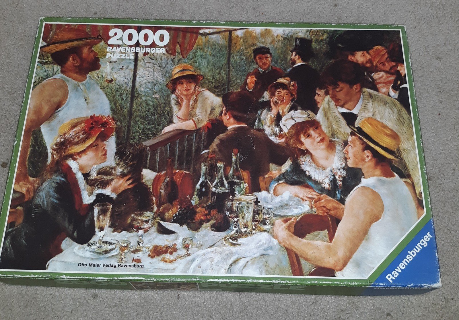 VTG 1980 Ravensburger puzzle 2000 Luncheon of boating sales 98×75 cm