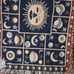 Set of 7 90s celestial woven double sided placemats