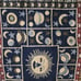 Set of 7 90s celestial woven double sided placemats