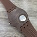 NEW✅LIMITED EDITION✅ Swatch Originals FISCHGRAT 41mm Brown Unisex Watch SUOC706
