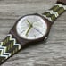 NEW✅LIMITED EDITION✅ Swatch Originals FISCHGRAT 41mm Brown Unisex Watch SUOC706