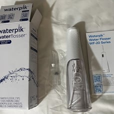 New Waterpik Cordless Pulse Rechargeable Water Flosser for Teeth, White- WF-20