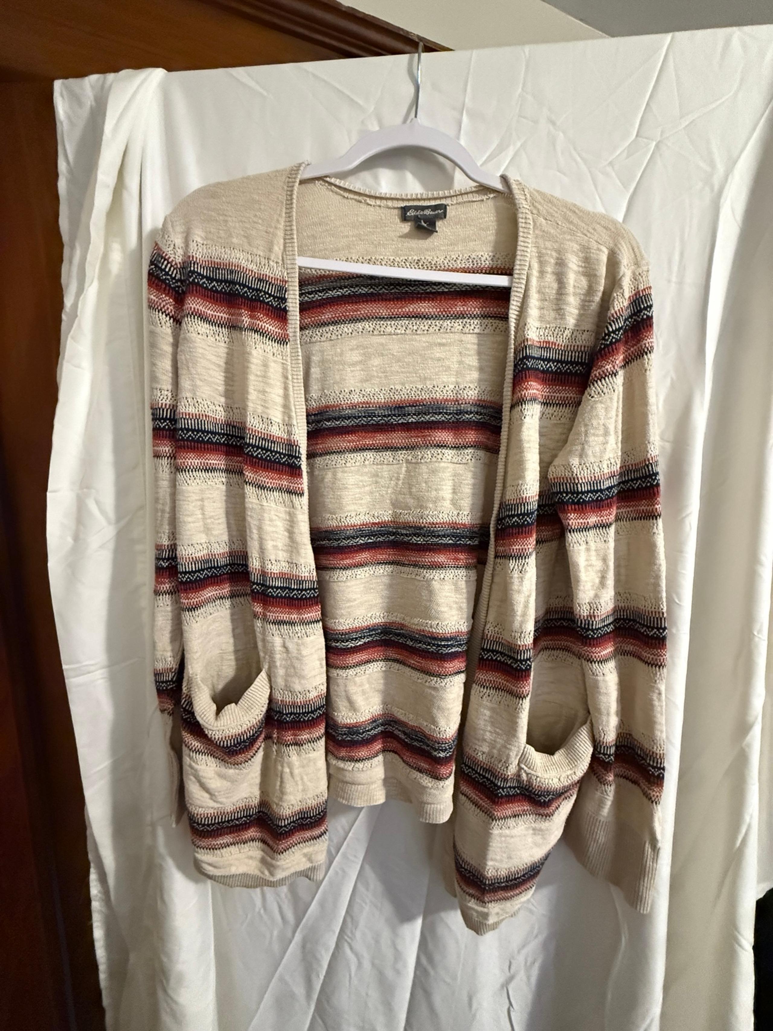 Eddie Bauer womens cardigan sz L