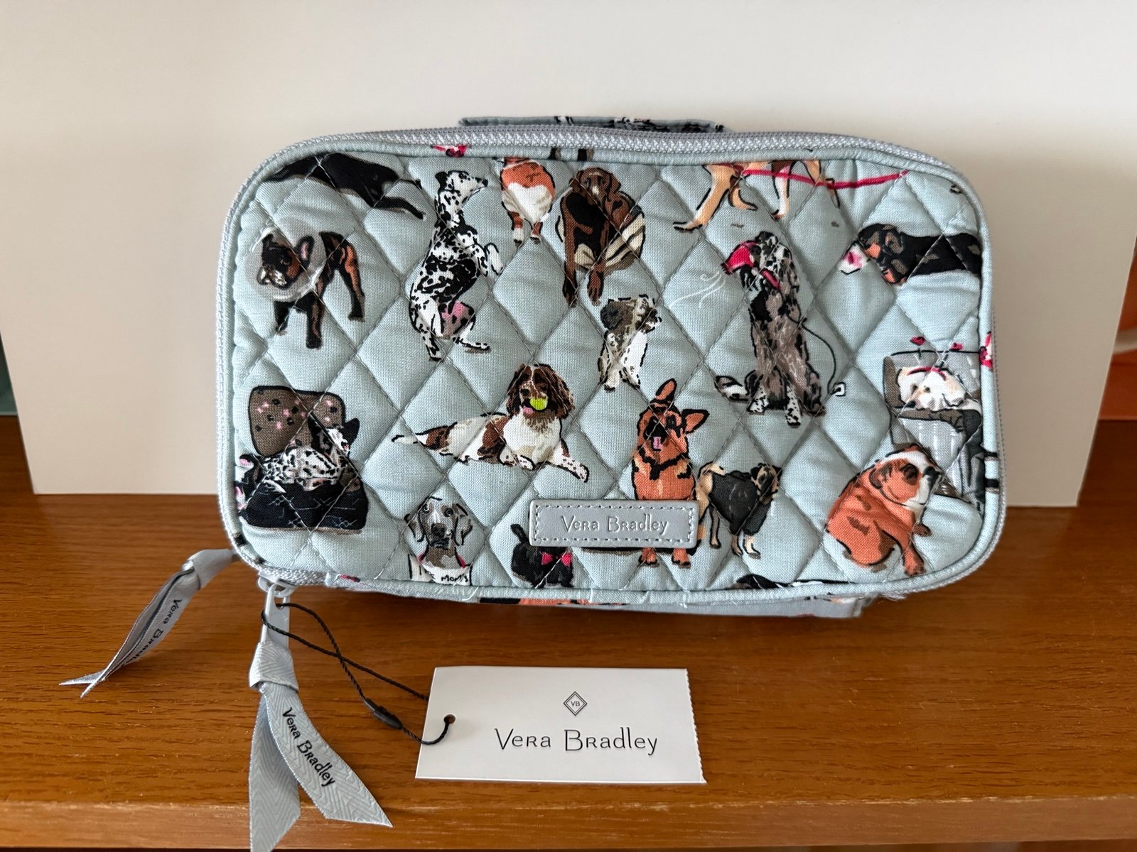 Vera Bradley Cotton Blush and Brush Makeup Case - Dog Show