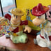 QUICK DRAW MCGRAW AND BANDIT SALT AND PEPPER SHAKER Hand Hanna Barbera rare