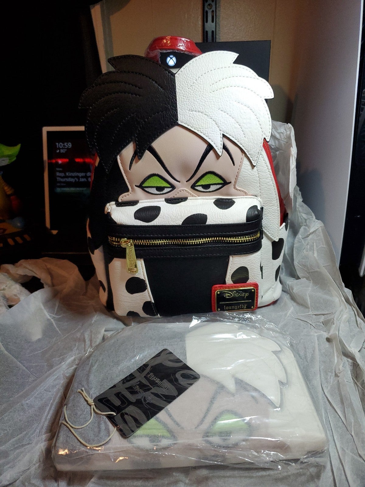 Loungefly Cruella De Vil Cosplay Mini Backpack
