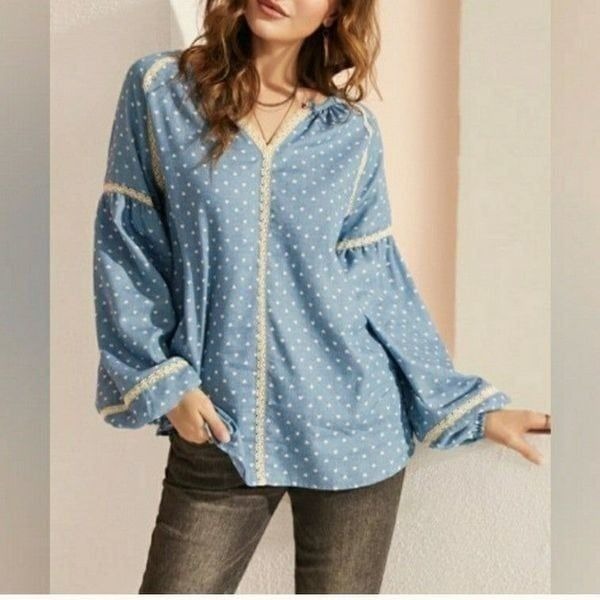 Suzanne Betro Weekend Bell-Sleeve Tunic sz XL