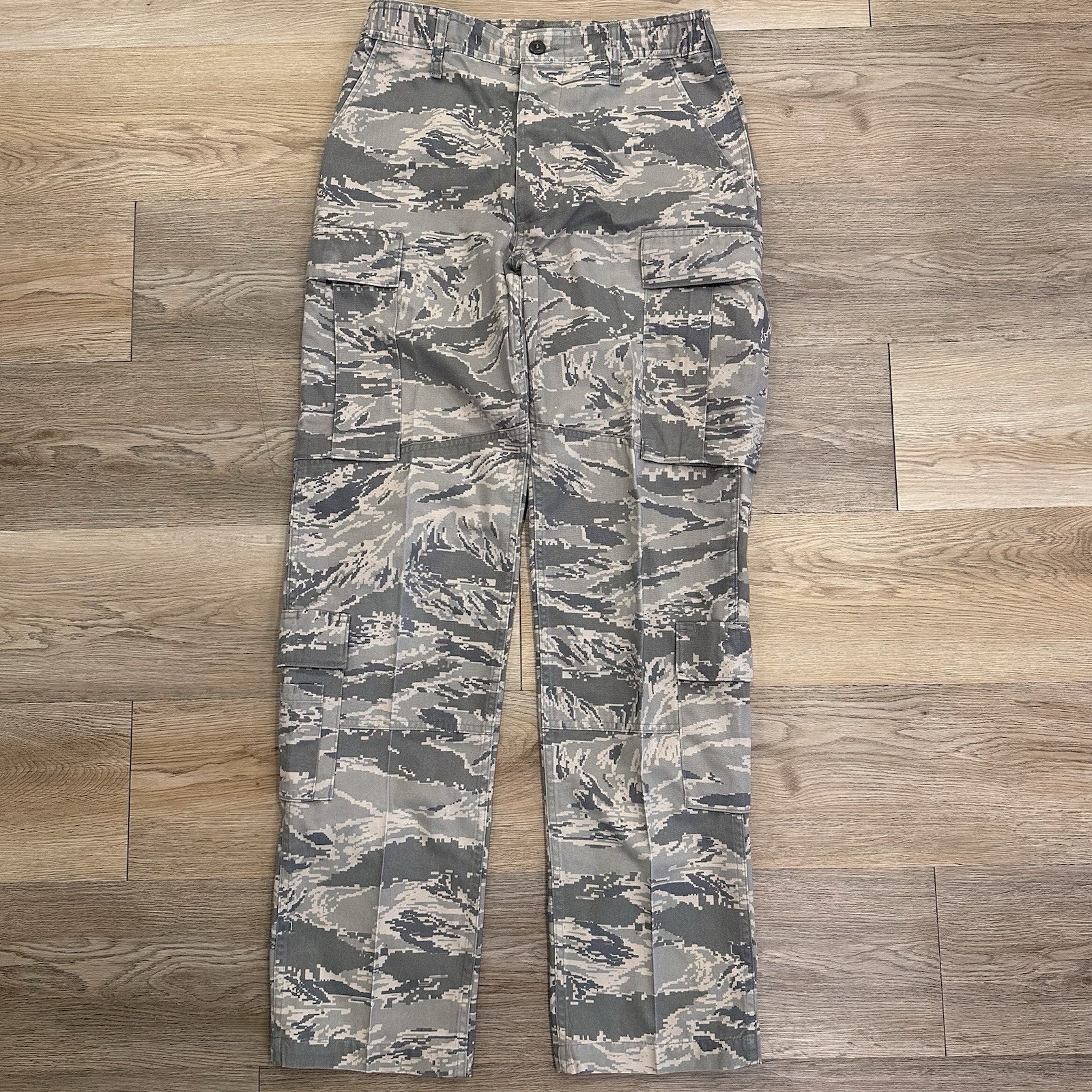 US Air Force 30W Tiger Stripe Camo Cargo Pants Utility Military Tactical EUC
