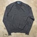 Vintage 90s Polo Ralph Lauren Grey Light Wool V-Neck Sweater