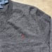 Vintage 90s Polo Ralph Lauren Grey Light Wool V-Neck Sweater