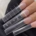 XL White Bling French Acrylic Press on Nails