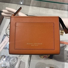 Marc Jacobs The Grind Leather Cosmetic Bag S202L01PF22