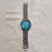 Vintage Accutime Women's Minnie Mouse Silver Tone Blue Face Watch