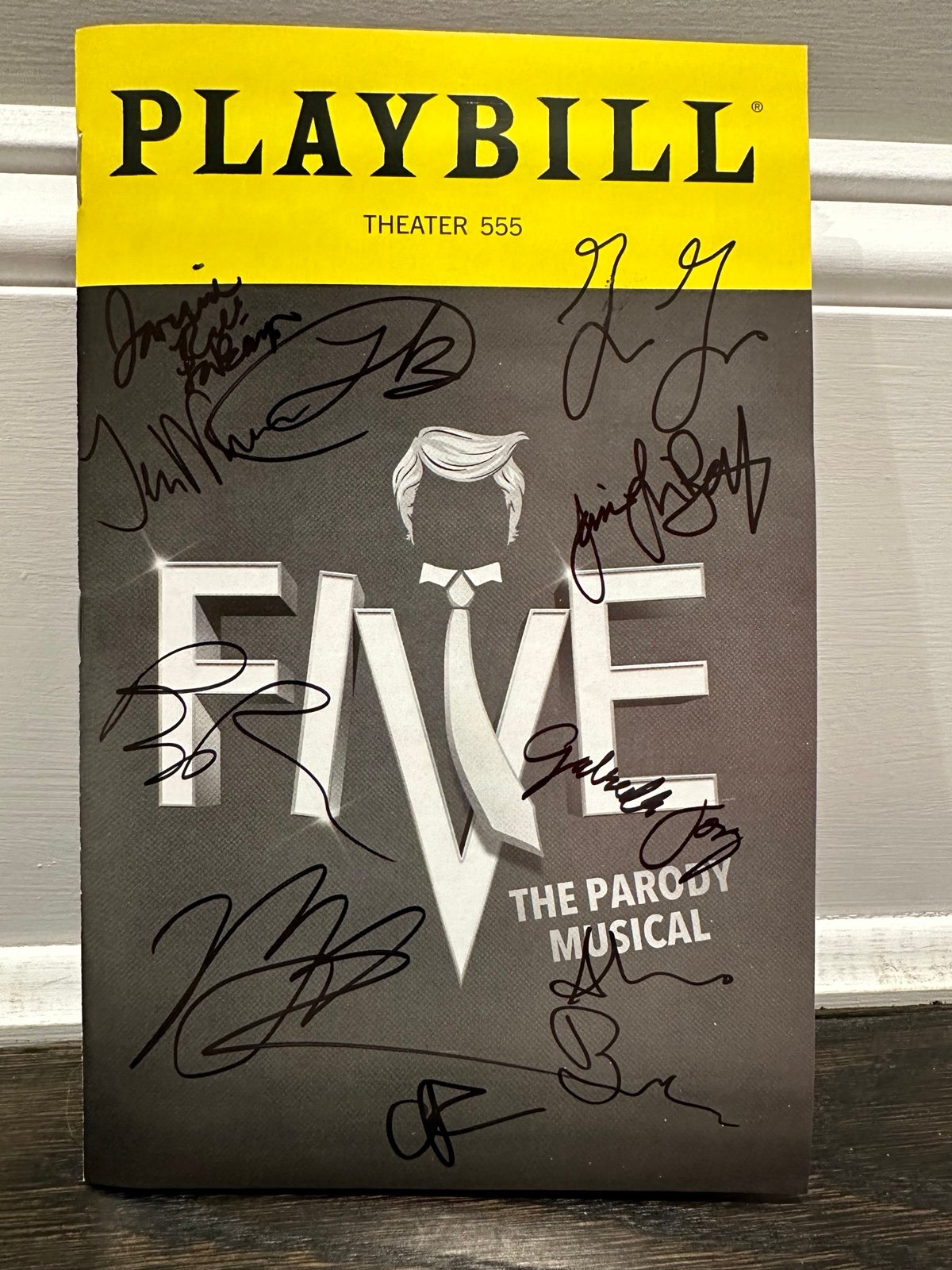 Five the Musical Signed Playbill