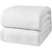 White Classic Luxury Thermal Blankets, Waffle Blanket Wave Design / twin 66x90 n