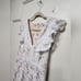 Lulu's This Moment in Time White Lace Ruffled Maxi Dress S Wedding Bridal Party