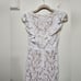 Lulu's This Moment in Time White Lace Ruffled Maxi Dress S Wedding Bridal Party