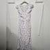 Lulu's This Moment in Time White Lace Ruffled Maxi Dress S Wedding Bridal Party