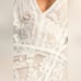Lulu's This Moment in Time White Lace Ruffled Maxi Dress S Wedding Bridal Party
