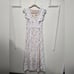 Lulu's This Moment in Time White Lace Ruffled Maxi Dress S Wedding Bridal Party