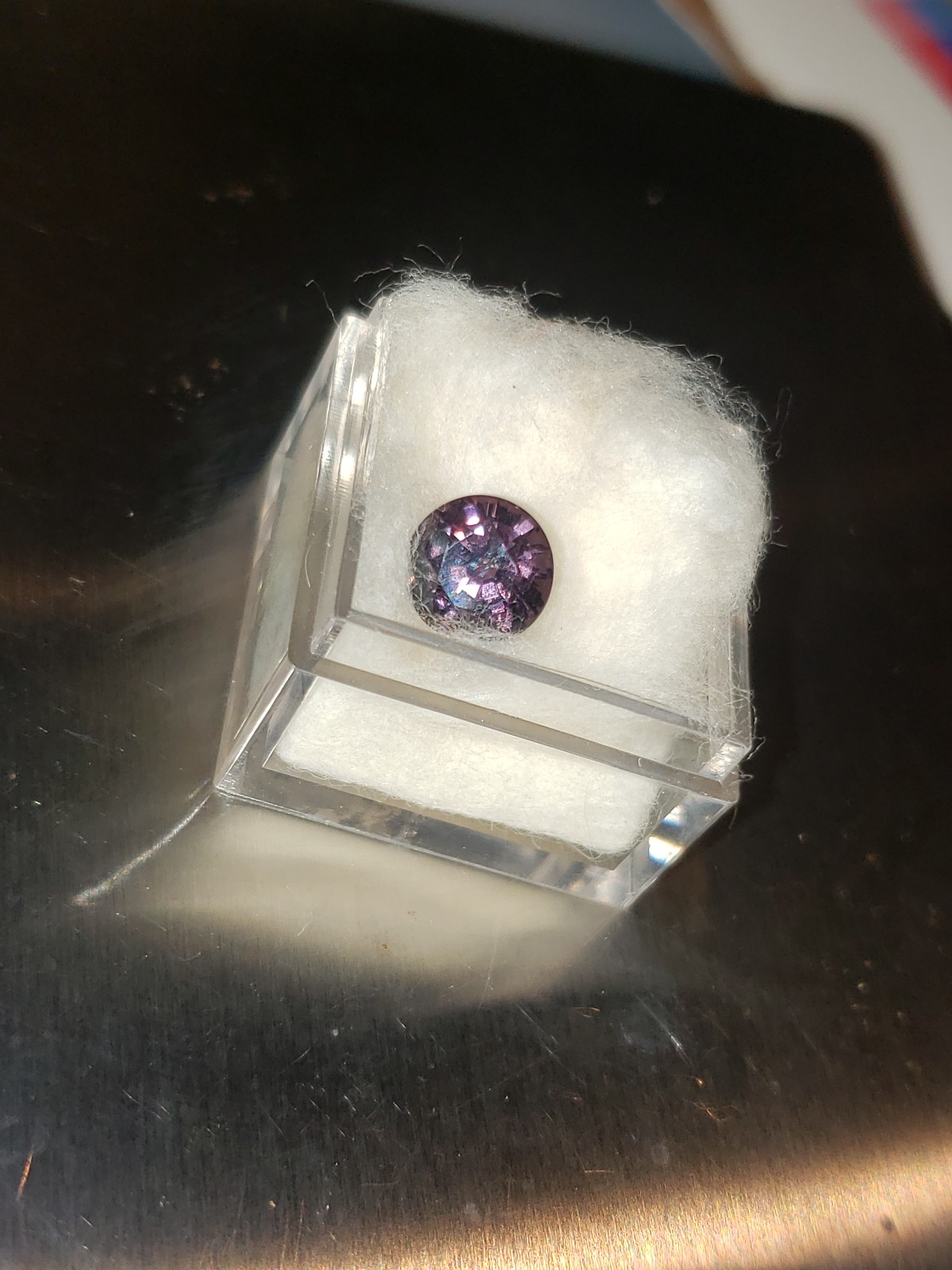 2ct Natural Round Violet Spinel
