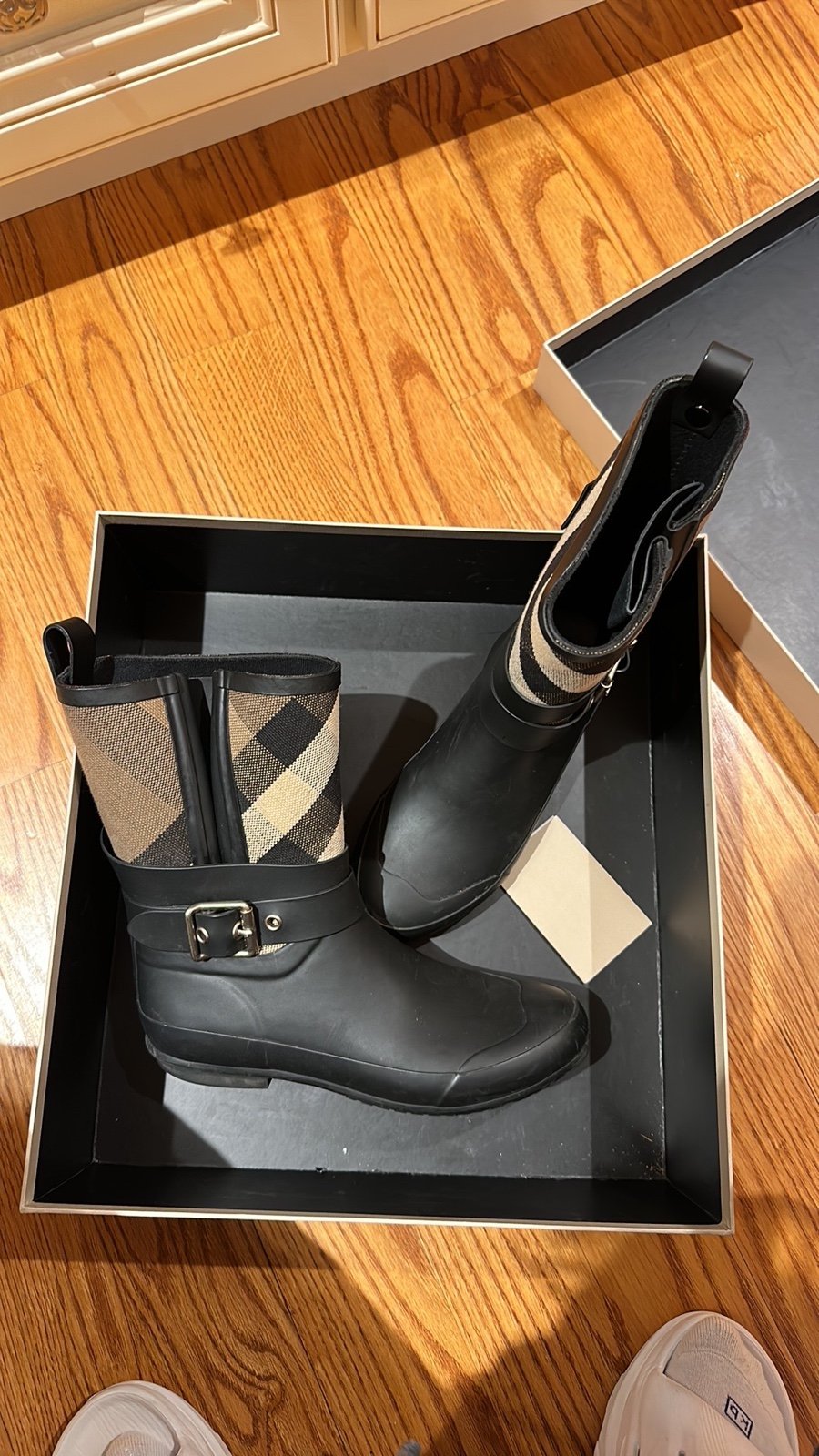 Burberry Ankle Rainboots Size 36 or 6US