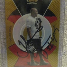 Thomas Davis 2004 Topps Finest Moment #134 Carolina Panthers 11/49 Auto rare!