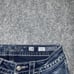 Miss Me Jeans Womens Size 24 Blue Signature Capri Cross Pocket Embellished