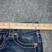 Miss Me Jeans Womens Size 24 Blue Signature Capri Cross Pocket Embellished