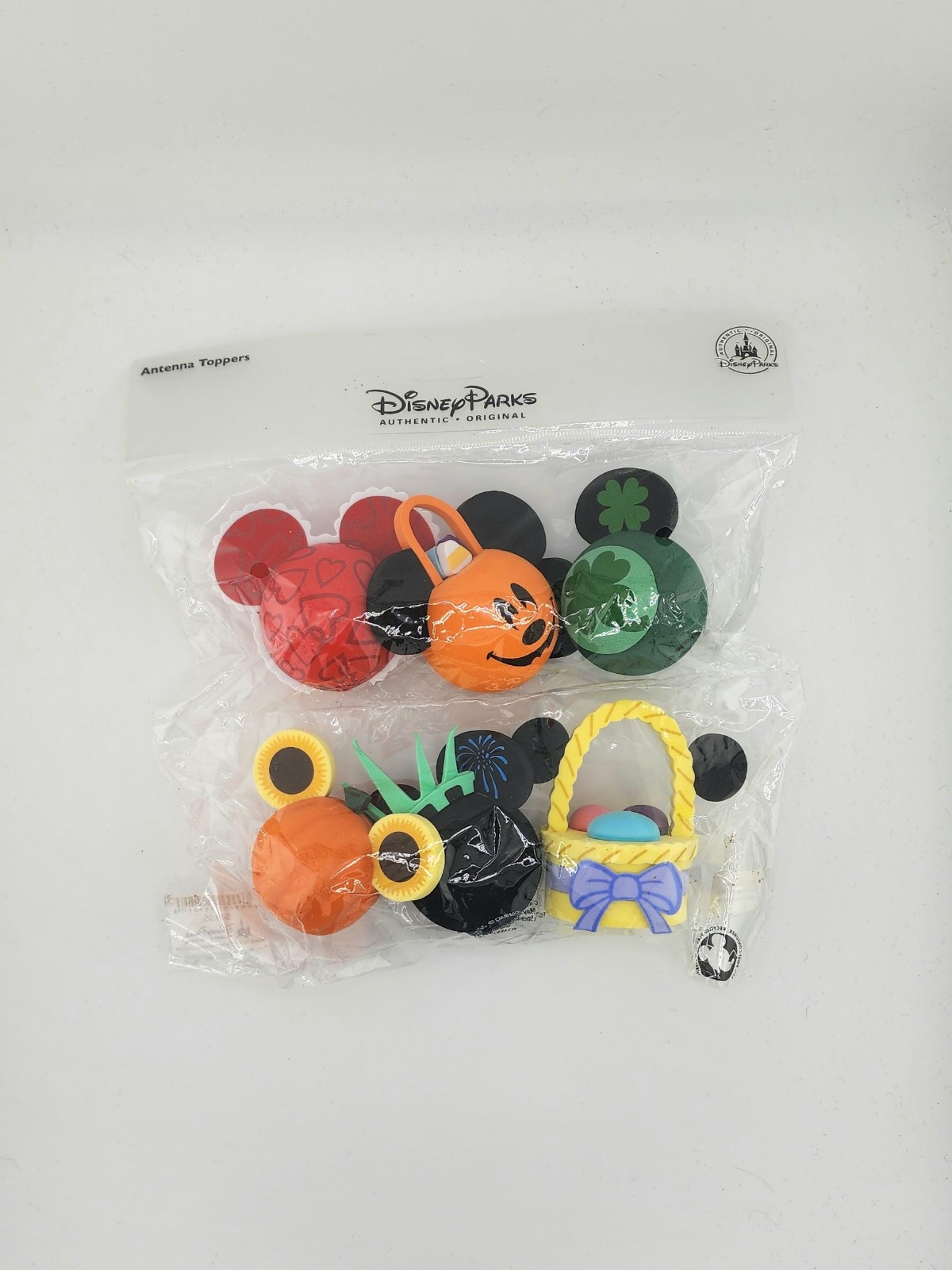 Disney Parks Package of 6 HOLIDAY Antenna Toppers - NWT
