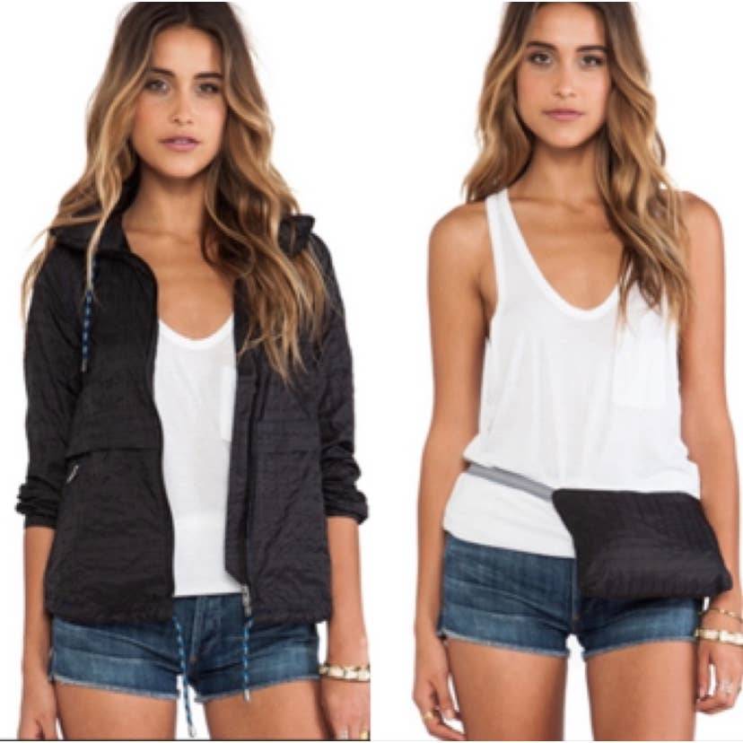 Free People Packable Rain Hoodie Jacket
