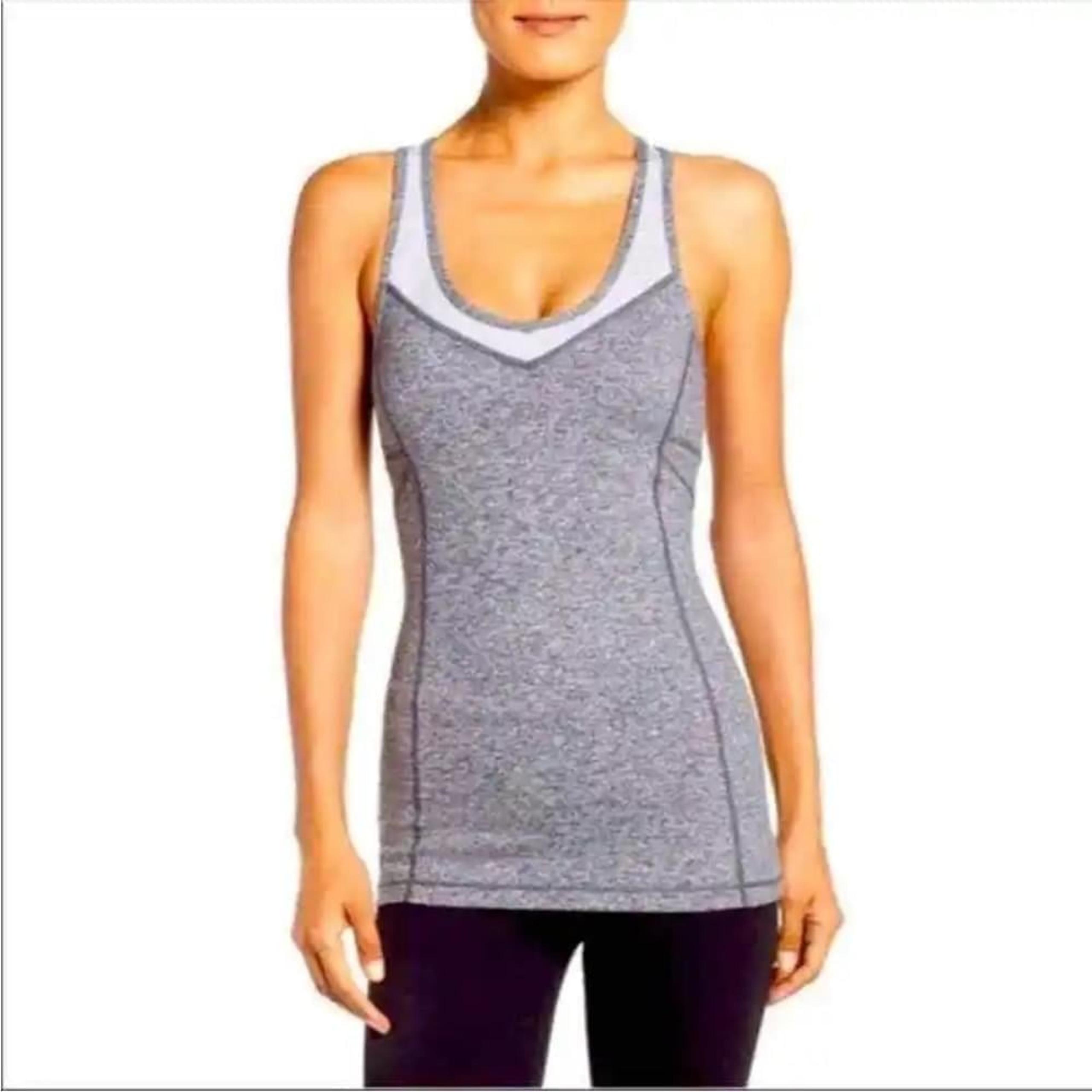 Women's Take the plunge grey activewear tank top size XS - Zella