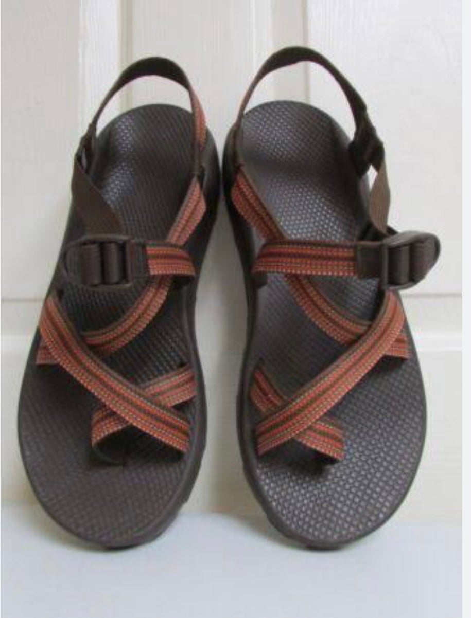 Chaco Men's Adjustable Strap Sandals Vibram Sole Stripe Multicolor Size 9
