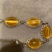 Vintage Bracelet Avon Silver Yellow Gemstone Jewelry