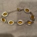 Vintage Bracelet Avon Silver Yellow Gemstone Jewelry