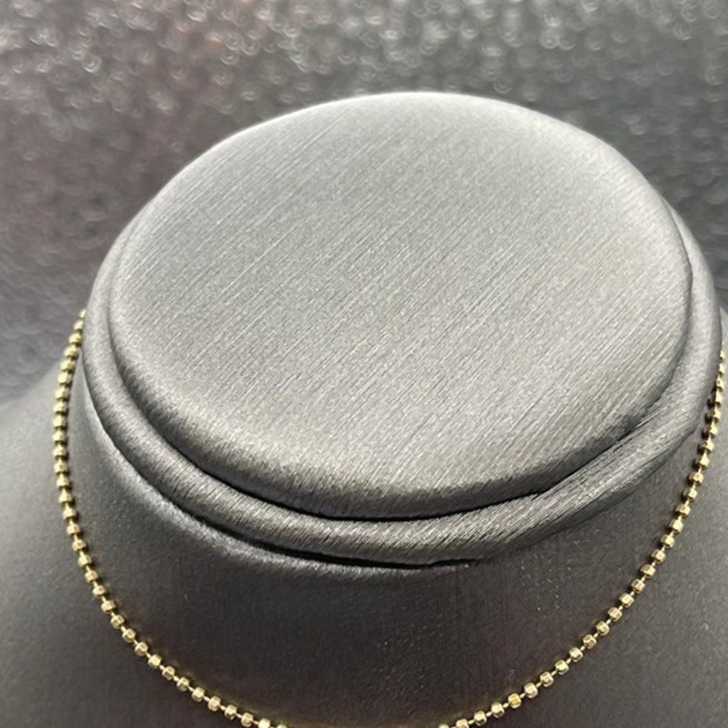Ladies 14 Karat Yellow Gold Sparkling Ball Bracelet